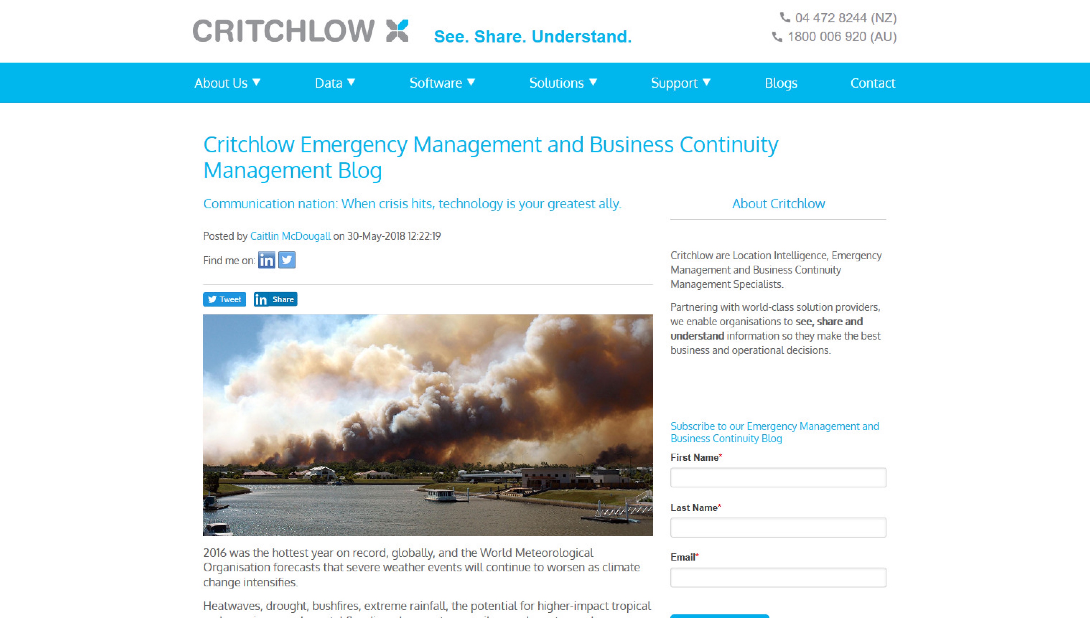 Critchlow NZ blog_Communication nation When crisis hits, technology is your greatest ally